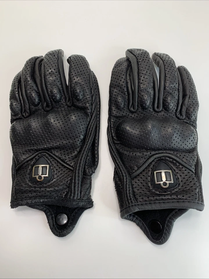 Icon Pursuit Gloves Perforated Leather Motorcycle w/ Knuckle Armor ~ Women Med. - Image 2 of 4