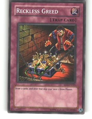 Reckless Greed SD2-EN027 Structure Deck: Zombie Madness Yu-Gi-Oh MP