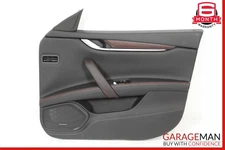 14-22 Maserati Ghibli M157 Front Right Side Interior Door Panel Black OEM