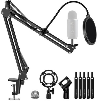 InnoGear Microphone Stand Mic Boom Arm for Blue Yeti HyperX QuadCast S SoloCa...
