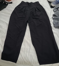 Nine West Black Linen Wide Leg Sailor Pants - Sz XS