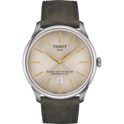 Tissot Chemin Des Tourelles Braun Herren Armbanduhr T1394071626100 - Bild 1 von 4