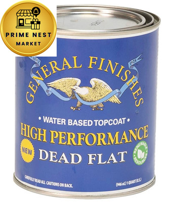 General Finishes High Performance Water Based Topcoat, 1 1 Quart, Dead Flat