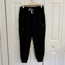 FIGS Technical Collection Women  s Black Scrub Jogger Pants Size S Petite