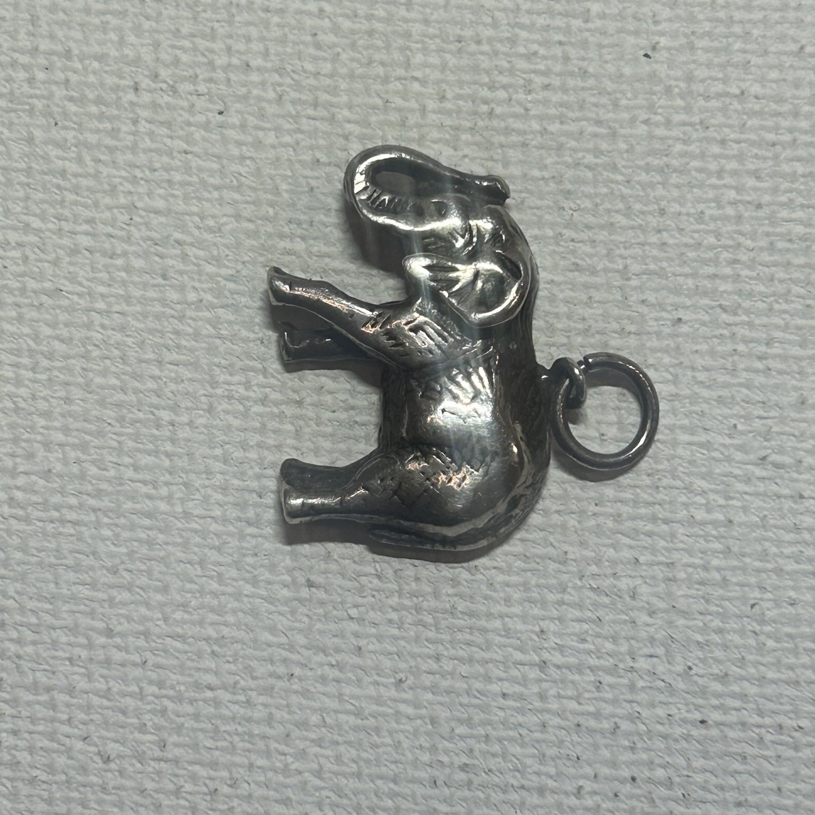 Real 925  Solid Sterling Silver Elephant Pendant - image 5