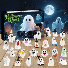 Halloween Advent Calendar 2026,24 Day Halloween Ghost Countdown Calendar with 24
