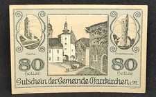 1920 Austria Notgeld 80 Heller Pfarrkirchen
