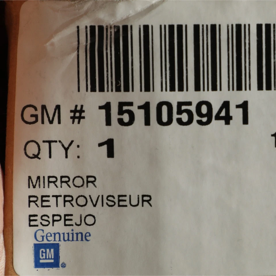Espejo retrovisor exterior del lado del conductor Blazer Bravada S10 Sonoma 15105941 OEM NUEVO Foto 4 de 4