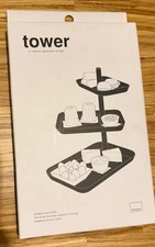 Yamazaki Home 3-Tier Food Serving Stand - Appetizer & Dessert Tray New In Box