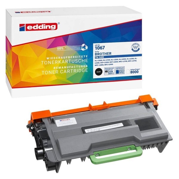 edding EDD-1067 Schwarz Toner Brother TN-3480-image