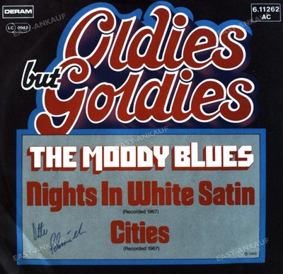 The Moody Blues - Nights In White Satin / Cities 7in 1967 (VG/VG) ..