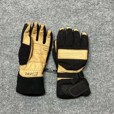 Carhartt Gloves Mens Large Black Leather Waterproof Insulated Winter Ski Snow