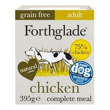 Forthglade Wet Dog Food (18 x 395g Trays) - Grain Free & Hypoallergenic Dog 4.05 per kilo