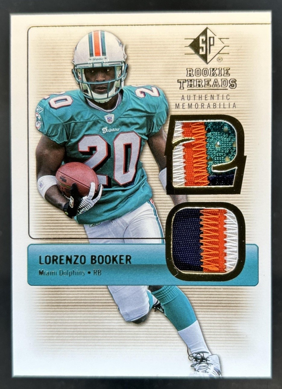 Lorenzo Booker SP Rookie Threads Rookie Threads #RTLB Gold Patch
