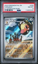 2023 Pokemon Pal En-Paldea Evolved #228 Farigiraf Illustration Rare PSA 8