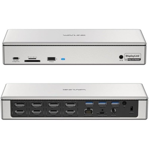 WAVLINK UG69PD12 DisplayLink Docking Station Quad Monitors For Laptops M1 / M2 - Afbeelding 19 van 19