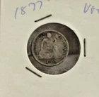 1877 US Seated Liberty Dime 10c VG (Cleaned)