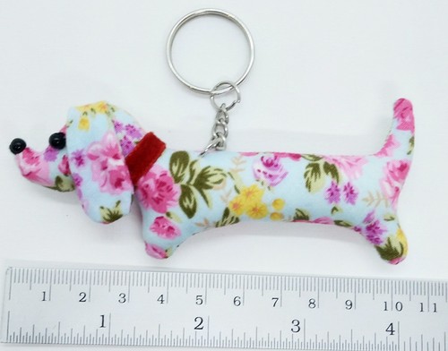 Dog Cute Keyring Animal Lover Doll Pattern Scotch Sewing Charm Fabric - Picture 3 of 4