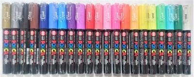 21 Colours Uni Posca Paint Marker FULL RANGE Bundle Set PC-1M 21 Colours Uni Posca Paint Marker FULL RANGE Bundle Set PC-1M