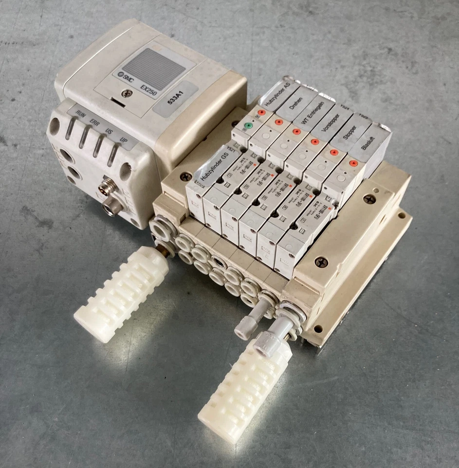 SMC SI UNIT EX250-SBI1-X41 + 6x SV1100-5FU Ventilinsel Pneumatikventil - Bild 2 von 4