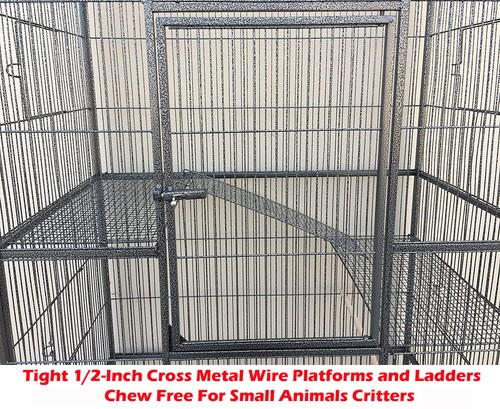 LARGE 74" Double Stackable Chew-Proof Ferret Rat Mice Squirrel Chinchilla Cage - Picture 5 of 10