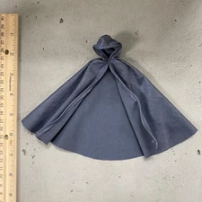 KC-HC-RG-GR: 1/12 Grey Wired Hooded Cape for 6" Action Figures