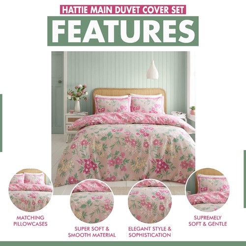 Reversible Single Double King Size Duvet Quilt Cover Bedding Set With Pillowcase - Picture 34 of 204