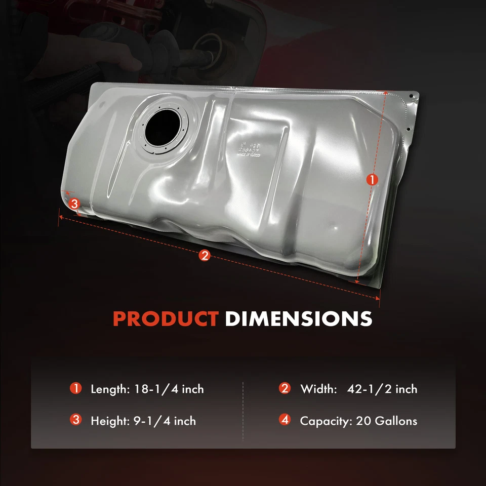 Tanque de combustible de 20 galones para Ford Crown Victoria Lincoln Town Car Mercury Grand Marquis Foto 4 de 4