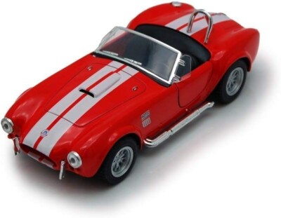 Kinsmart: 1965 Red Shelby Cobra 427 S/C Diecast Car /Scale 1:32/5''/Open-box