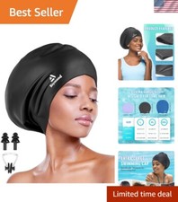 Flexible Silicone Swim Hat for Dreadlocks, Braids, Curls  Afros - Unisex