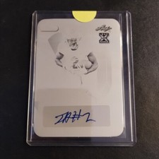 #1/1 Israel Abanikanda Printing Plate Rookie Auto 2023 Leaf Vivid Pitt Jets