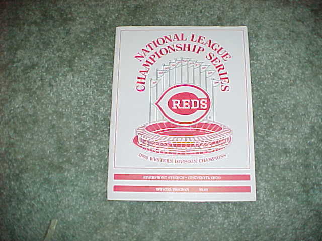 1990 NLCS Baseball Program Cincinnati Reds v Pittsburgh Pirates | eBay