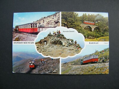 Harvey Barton RP Mehransicht Postkarte der Snowdon Mountain Railway.