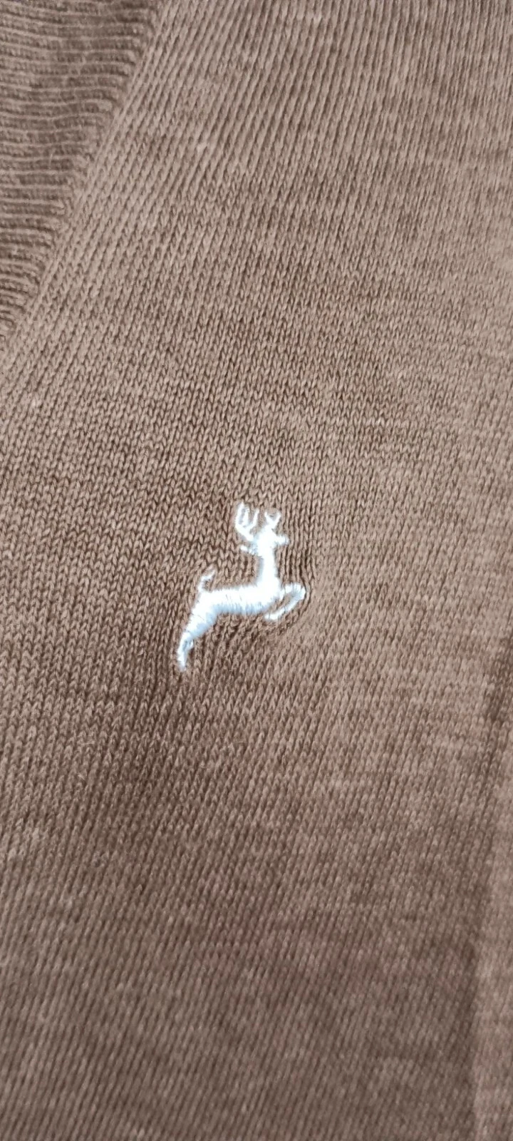 VETEMENTS Maglione JJ Basics marrone medio con cappuccio leggero Y2K retrò casual tasca