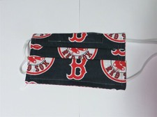 Red Sox Blue Washable Double Layer Fabric Face Mask Reusable Cloth