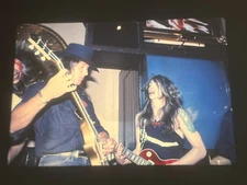 Ritchie Sambora & Skid Row Photo Transparency Original 35mm Positive Slide 1990