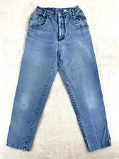 GITANO Jeans Womens 8 (24"x28") Vintage Light Wash High Waist Tapered Leg 80s