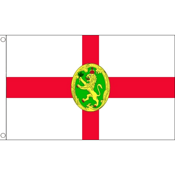 BANDIERA ISOLA D'ALDERNEY 90x60cm - BANDIERA DI ALDERNEY - GUERNSEY 60 x 90 cm -