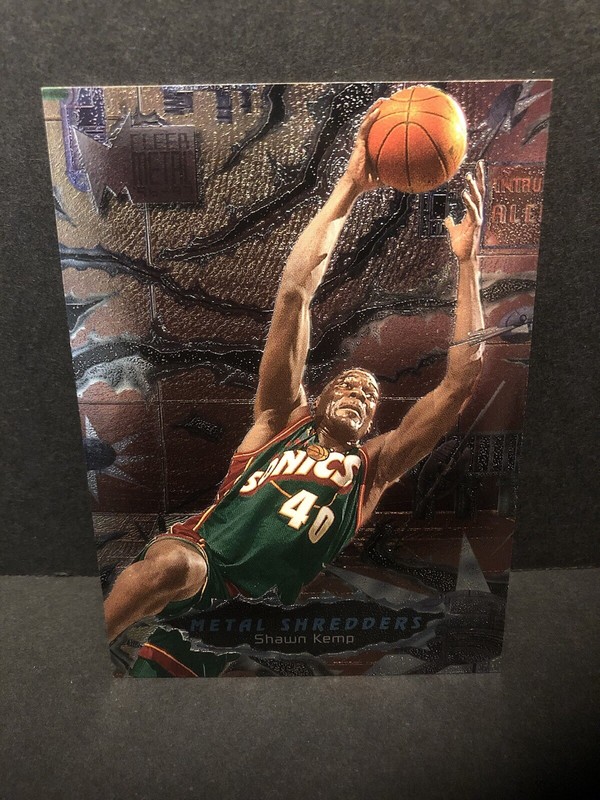 Shawn Kemp 1996/97 Fleer Metal Basketball Metal Shredders Seattle Supersonics