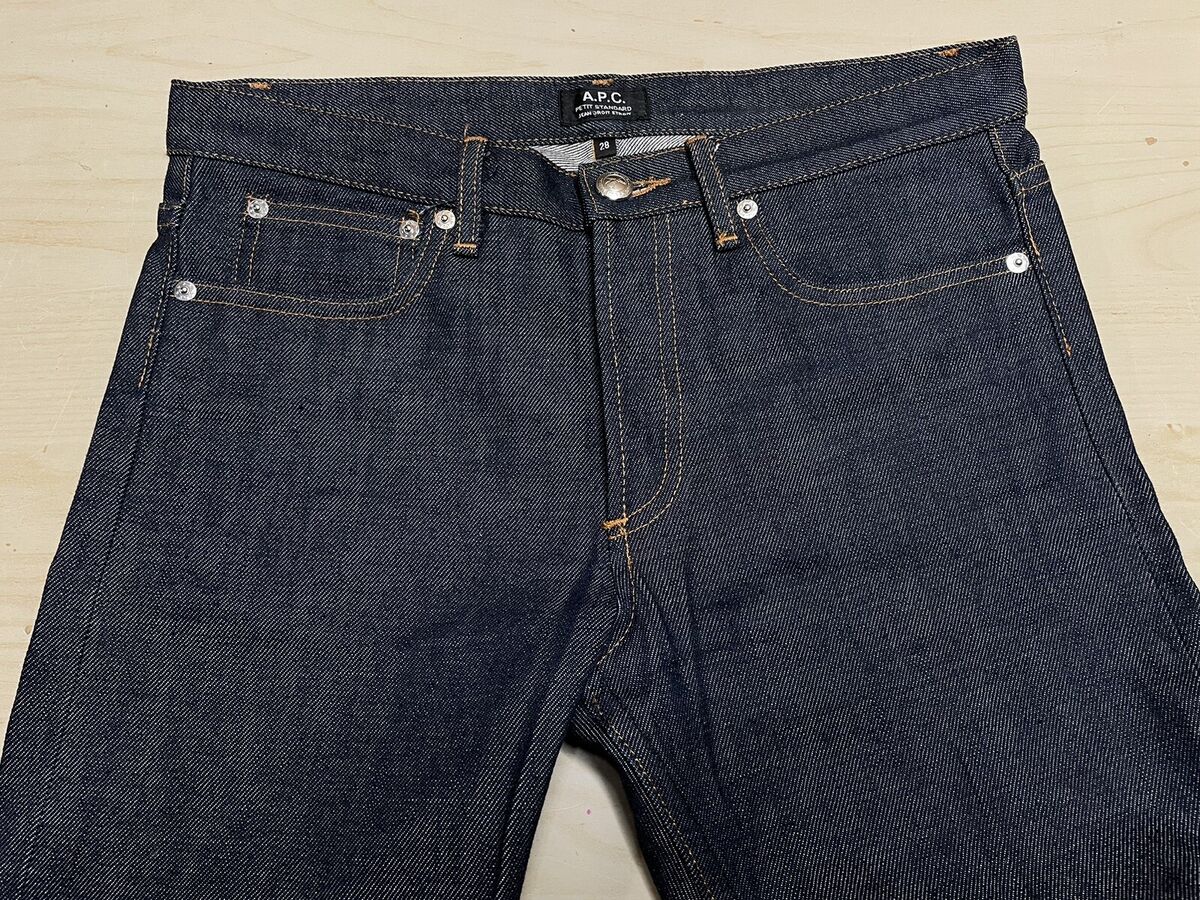 APC Petit Standard Jean Raw Denim Selvedge Dark A.P.C. Size APC Petit Standard Jean Raw Denim Selvedge Dark A.P.C. Size