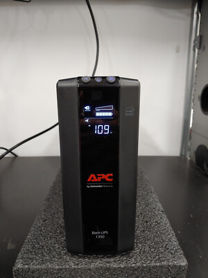 APC BX1350M Back UPS 1350 1350VA 120V AVR LCD 10 NEMA Outlets 5 Surge UPS