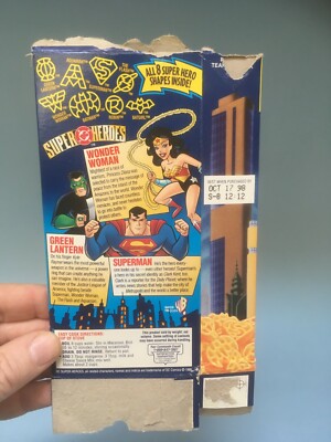 Kraft Macaroni & Cheese box DC Super Heroes 1998 | eBay