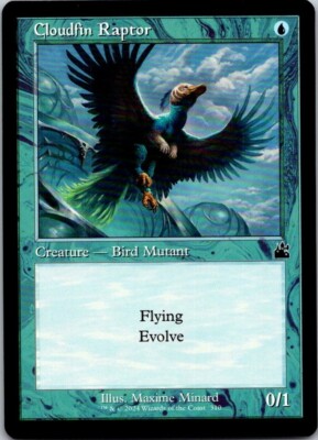Magic the Gathering Cloudfin Raptor Retro Frame Ravnica Remastered MTG