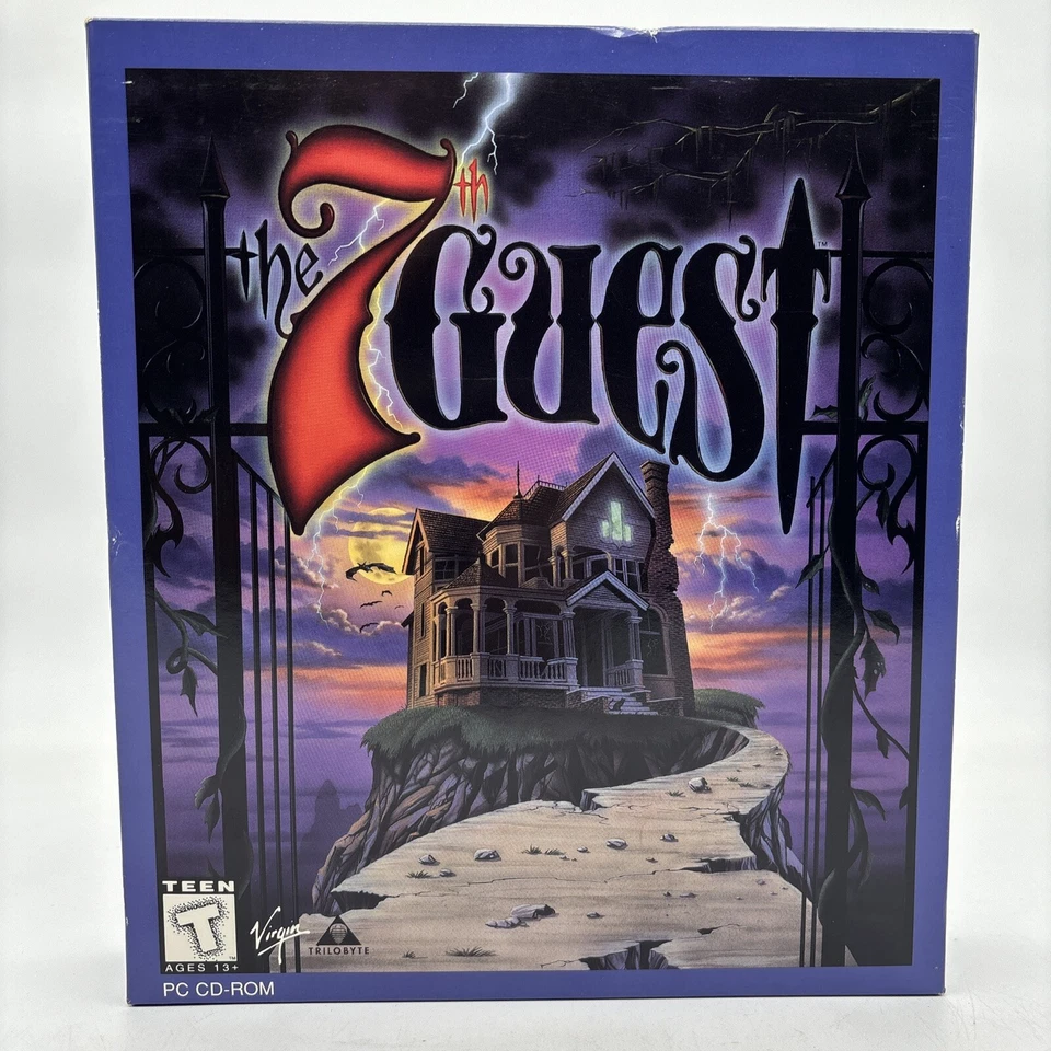 The 7th Guest & The 11th Hour Vtg Big Box Horror PC Game Lot Open Box Sealed CDs - Image 2 of 4