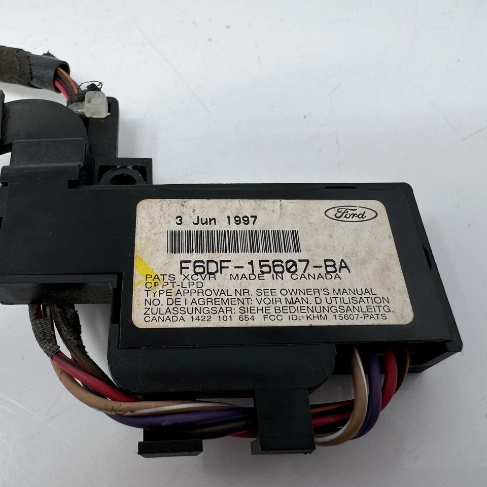 OEM 1998-00 FORD EXPEDITION NAVIGATOR ANTI THEFT PATS TRANSCEIVER F6DF-15607-BA - Image 2 of 4