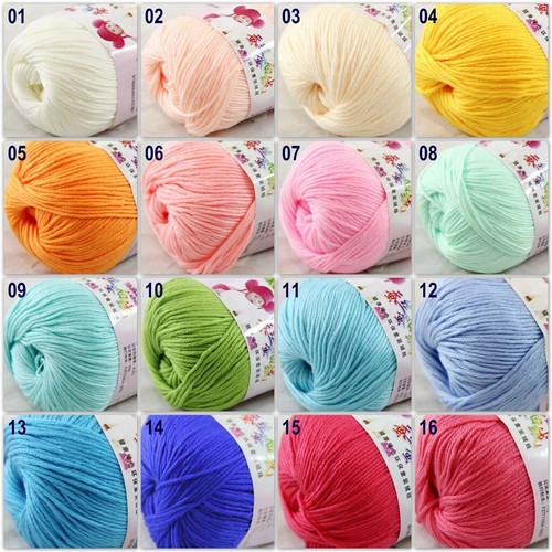 Sale 1 Skeinsx50g Cashmere Silk Wool Children Hand Knit Blankets Crochet Yarn 12 - Picture 6 of 10