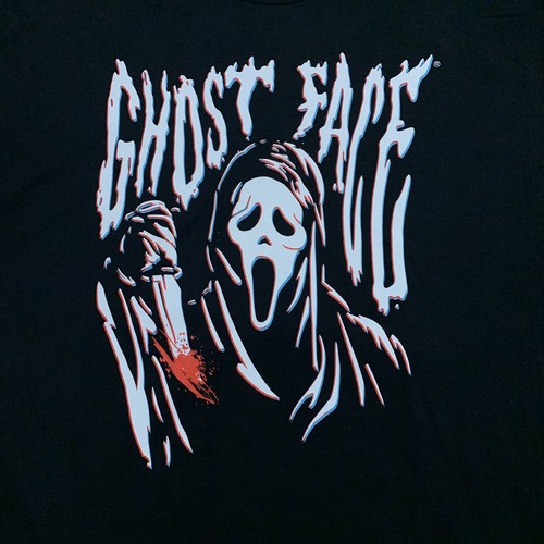 Ghostface Shirt XL Extra Large Black Scream Movie Halloween Graphic Tee New