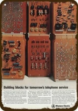 1965 WESTERN ELECTRIC ESS System Bell Vintage-Look DECORATIVE REPLICA METAL SIGN