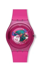 NEW Limited Edition Swatch New Gent 41mm PINK LACQUERED Skeleton SUOP100