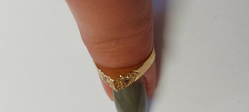 bague or 18 carats poinçon tête de cheval 19 ieme, 0,84 gramme diamants - Picture 2 of 10